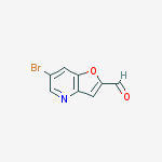 Chemical structure of 6-Bromofuro[3,2-b]pyridine-2-carbaldehyde