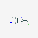 7-Bromo-2-(chloromethyl)-1-methyl-1H-imidazo[4,5-c]pyridine结构式