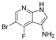 Structure of 1H-Pyrrolo[2,3-b]pyridin-3-amine, 5-bromo-4-fluoro-
