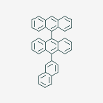 Structure of 10-(anthracen-10-yl)-9-(naphthalen-2-yl)anthracene