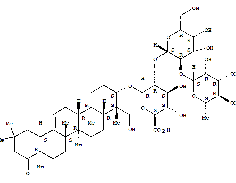 Structure of dehydrosoyasaponin I