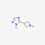 Structure of 5-(3-azetidinyl)-1H-1,2,4-Triazole