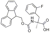 Structure of (S)-N-FMOC-alpha-Methyl-2-fluorophenylalanine, 98% ee, 98%