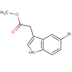 1H-Indole-3-acetic acid, 5-bromo-, methyl ester结构式