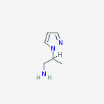Structure of 2-(1H-pyrazol-1-yl)-1-propanamine(SALTDATA: FREE)