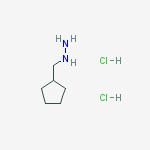 Structure of 1-(cyclopentylmethyl)hydrazine di hydrochloride