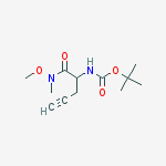 Structure of tert-butyl (1-[Methoxy(Methyl)aMino]-1-oxopent-4-yn-2-yl)carbaMate