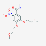 Structure of 4,5-bis(2-Methoxyethoxy)-2-nitrobenzaMide