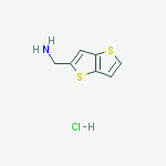 1-(thieno[3,2-b]thiophen-2-yl)methanamine Hydrochloride (1:1)结构式