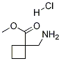 Structure of methyl 1-(aminomethyl)cyclobutanecarboxylate hydrochloride