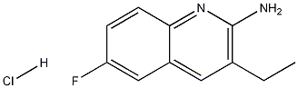 Structure of 2-Amino-3-ethyl-6-fluoroquinoline hydrochloride