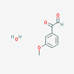 2-(3-Methoxyphenyl)-2-oxoacetaldehyde hydrate结构式