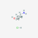 Structure of Ethanolamine-13C2 hydrochloride