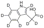 Structure of Indole--d5-3-acetic--d2 Acid