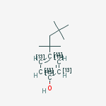 Structure of 4-(2,4,4-trimethylpentan-2-yl)phenol