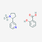 Structure of (±)-Nicotine-d3 salicylate salt