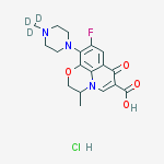 Structure of Ofloxacin-d3  hydrochloride