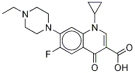 Structure of 1-Cyclopropyl-7-[4-(ethyl-d5)-1-piperazinyl]-6-fluoro-1,4-dihydro-4-oxo- 3-quinolinecarboxylic Acid