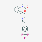 Structure of Spiro[4H-3,1-benzoxazine-4,4-piperidin]-2(1H)-one,1-[2-[4-(trifluoromethyl)phenyl]ethyl]-,hydrochloride