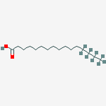 Structure of 13,13,14,14,15,15,16,16,16-nonadeuteriohexadecanoic acid