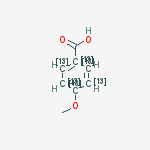 4-Methoxybenzoic acid-(phenyl-13C6)结构式