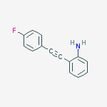 2-((4-fluorophenyl)ethynyl)benzeneaMine结构式
