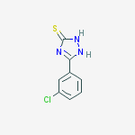 5-(3-氯苯)-4H-1,2,4-三唑-3-硫醇结构式