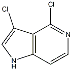 Structure of 1H-Pyrrolo[3,2-c]pyridine, 3,4-dichloro-