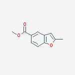 Methyl 2-methyl-1-benzofuran-5-carboxylate结构式