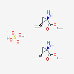 Structure of (1R,2S)-Ethyl 1-amino-2-vinylcyclopropanecarboxylate hemisulfate