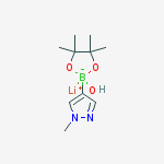 Structure of (1-Methyl-1H-pyrazol-4-yl)boronic acid pinacol ester lithium ate complex