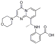 Structure of (R)-2-(1-(7-METHYL-2-MORPHOLINO-4-OXO-4H-PYRIDO[1,2-A]PYRIMIDIN-9-YL)ETHYLAMINO)BENZOIC ACID