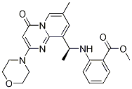 Structure of (S)-METHYL 2-(1-(7-METHYL-2-MORPHOLINO-4-OXO-4H-PYRIDO[1,2-A]PYRIMIDIN-9-YL)ETHYLAMINO)BENZOATE