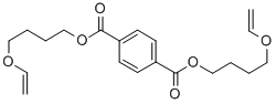 Structure of BIS[4-(VINYLOXY)BUTYL]TEREPHTHALATE