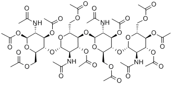 Structure of Chitotetraose Tetradecaacetate