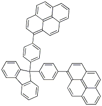 9,9-bis[4-(pyrenyl)phenyl]-9H-fluorene结构式