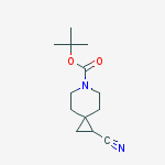Structure of Tert-butyl 2-cyano-6-azaspiro[2.5]octane-6-carboxylate