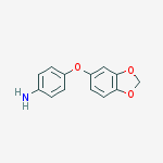 Structure of Benzenamine, 4-(1,3-benzodioxol-5-yloxy)-