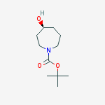 (4S)-1-Boc-4-hydroxy-azepane结构式