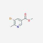 Structure of 5-Bromo-6-methyl-3-pyridinecarboxylic Acid Methyl Ester