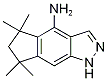 5,5,7,7-Tetramethyl-1,5,6,7-tetrahydrocyclopenta[f]indazol-4-amine, TECH结构式