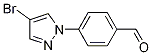 Structure of 4-(4-Bromo-1H-pyrazol-1-yl)benzaldehyde, 95%