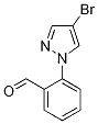 Structure of 2-(4-Bromo-1H-pyrazol-1-yl)benzaldehyde, 97%