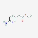 Structure of ethyl 2-(6-aminopyridin-3-yl)acetate
