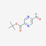 Structure of tert-butyl 5-formylpyrazine-2-carboxylate