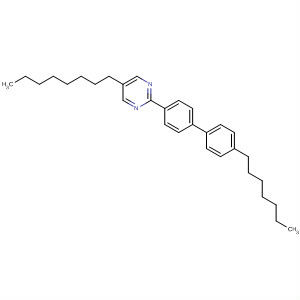 Structure of Pyrimidine, 2-(4'-heptyl[1,1'-biphenyl]-4-yl)-5-octyl-