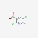 2,5-Dichloro-6-methyl-3-pyridinecarboxylic acid结构式