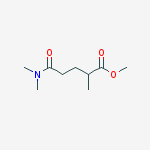 Methyl 5-(dimethylamino)-2-methyl-5-oxopentanoate结构式