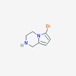 Structure of 6-bromo-1,2,3,4-tetrahydro-Pyrrolo[1,2-a]pyrazine