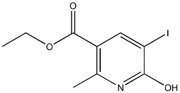 Ethyl 6-hydroxy-5-iodo-2-Methylnicotinate结构式